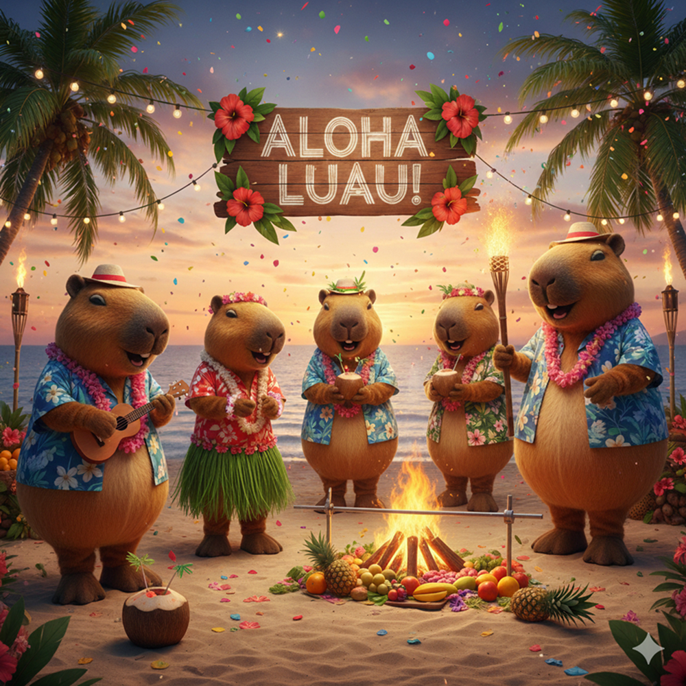 evento Comparsa de capibaras Luau