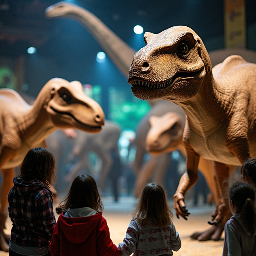 evento Dinoaventura animatronics